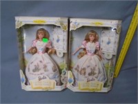 2 Peter Rabbit Barbie Dolls - NIB