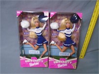 2 Duke University Barbie Dolls - NIB