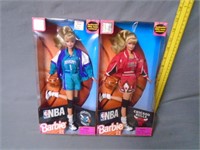2 NBA Barbie Dolls - NIB