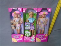 3 Easter Barbie Dolls - NIB