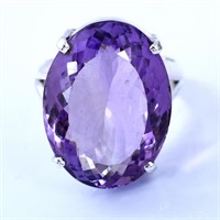 APPR $400 Amethyst Ring 925 Silver