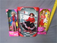 3 Coca Cola Barbie Dolls - NIB