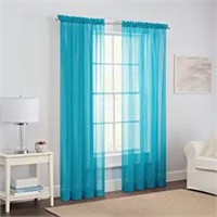 VICTORIA VOILE SHEER ROD POCKET WINDOW CURTAINS