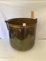 Large Brass Kettle with Handle