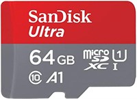 SanDisk 64GB Ultra microSDXC UHS-I Memory Card w