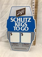 1978 NOS Schlitz Kegs To Go Cardboard Display