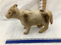 Early Stuffed “Milking Cow” Toy, 12”L, 8 1/2”T