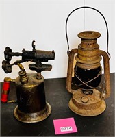 Antique Dietz Lantern & C&L Torch