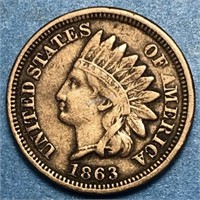 1863 Indian Head Cent USA