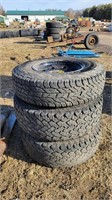 (3) 235/85/16 Tires and Rims