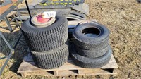 Assorted Lawn Mower Tires and Rims