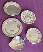 Group of silver and Silver-plated trays