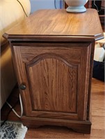 End table with door approx size is 17 x 26 x 22