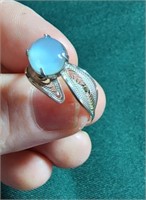 Sterling ring with unusual stone