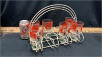 Glass holder with glasses