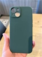 GREEN SILICONE CASE IPHONE 13