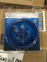3 Ft. Cat5e UTP Ethernet Cable- 250 Packs Total