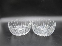 SMALL GLASS COVERED CANDY DISH