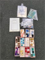 Variety of sewing thread and sewing mats