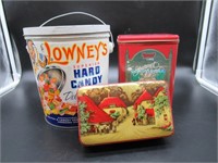 COLLECTION OF DECORATIVE TINS