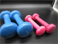 2 SETS OF SMALL WEIGHTS