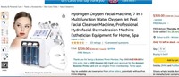 Hydrogen Oxygen Facial Machine, 7 in 1