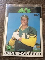 Topps Jose Canseco #20T baseball card