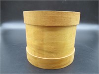 ROUND WOODEN COVERED BOX