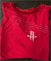 NBA Rockets Womens Short Sleeve Shirt Size 2X