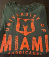 University of Miami Hurricanes Tee Shirt NWT