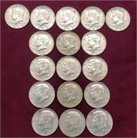 1965-69 40% Silver Kennedy Half Dollars