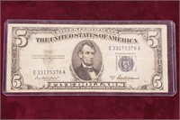 1953-A Five Dollar Silver Certificate