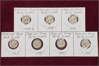 1940-45 Mercury Silver Dimes