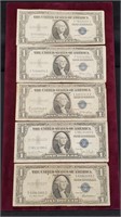 1935 One Dollar Silver Certificates