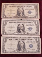 1935 One Dollar Silver Certificates