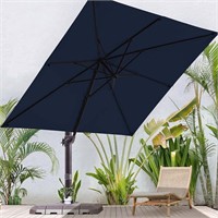 *BLUU Aluminum Patio Umbrella,Blue