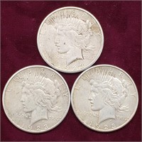 1923-S Peace Silver Dollars