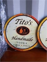 New Metal Tito's Handmade Vodka sign
