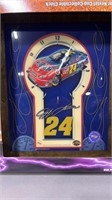 Jeff Gordon #24 NASCAR Clock -Racing Reflections-