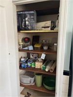 Items in Pantry Closet