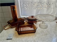 Cake Stand, Casserole Dishes & Misc.