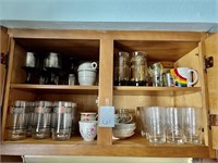 Glassware & Misc. In Cabinet