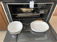 Pots, Pans, Casserole Dishes & Misc. In Oven
