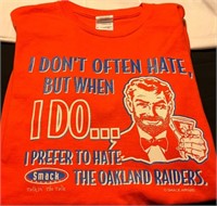 Mens Shirt Hate The Oakland Raiders