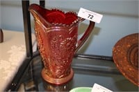 OLD IMPERIAL CARNIVAL GLASS PITCHER