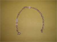 Sterling Silver Bracelet   7 inches long  total