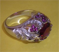 Sterling Silver Ring  size 9 1/2  total wgt.