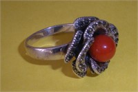 Sterling Silver Ring  size 9 1/2  total wgt.
