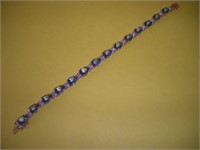 Sterling Silver Bracelet  8 inches long  total wgt