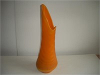 24 inch Smith  Orange Glass Vase